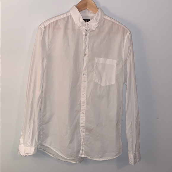 H&M Other - 🍂3/$30🍂 H&M // White Cotton Collared Shirt